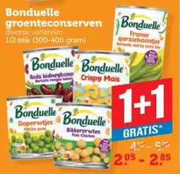 Coop Bonduelle groenteconserven aanbieding