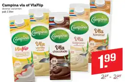 Coop Campina vla of VlaFlip aanbieding