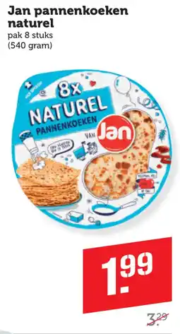 Coop Jan pannenkoeken naturel aanbieding