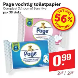 Coop Page vochtig toiletpapier aanbieding