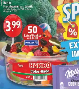 Edeka DE Haribo Fruchtgummi oder Lakritz aanbieding