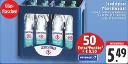 Edeka DE Gerolsteiner Mineralwasser aanbieding