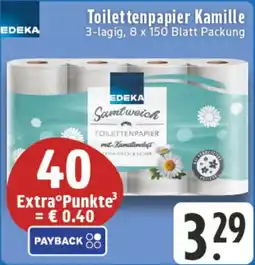 Edeka DE Toilettenpapier Kamille aanbieding