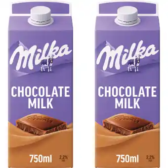 Albert Heijn Milka chocolademelk original 2-pack aanbieding