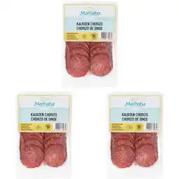 Albert Heijn Marhaba kalkoen chorizo 3-pack aanbieding