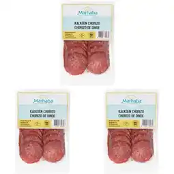 Albert Heijn Marhaba kalkoen chorizo 3-pack aanbieding