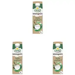 Albert Heijn Arla Biologisch volle yoghurt 3-pack aanbieding