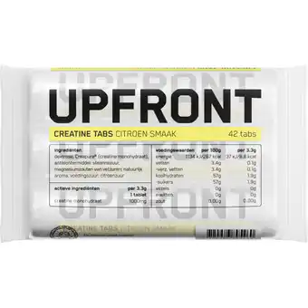 Albert Heijn Upfront Creatine tabs citroen aanbieding