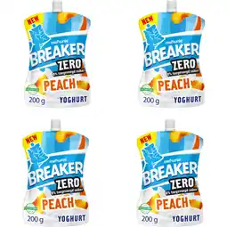 Albert Heijn Melkunie Breaker zero perzik 4-pack aanbieding