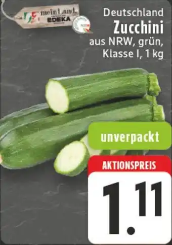 Edeka DE Deutschland Zucchini aanbieding