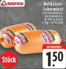 Edeka DE Delikatess Leberwurst aanbieding