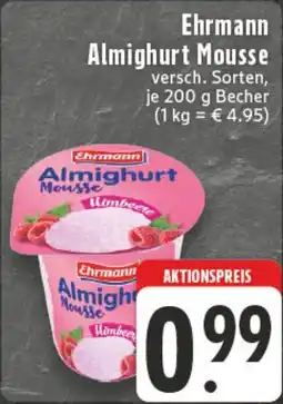 Edeka DE Ehrmann Almighurt Mousse aanbieding