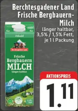 Edeka DE Berchtesgadener Land Frische Bergbauern Milch aanbieding