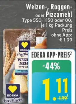 Edeka DE Weizen, Roggen oder Pizzamehl aanbieding