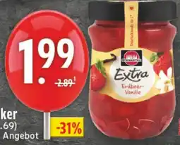 Edeka DE Schwartau Extra, Samt oder Weniger Zucker aanbieding