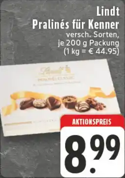 Edeka DE Lindt Pralinés für Kenner aanbieding