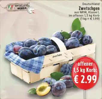 Edeka DE Deutschland Zwetschgen aanbieding
