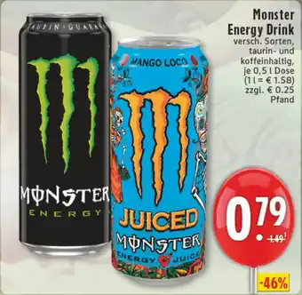 Edeka DE Monster Energy Drink aanbieding