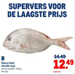 Makro Metro Chef dorade roze aanbieding