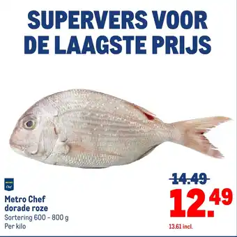 Makro Metro Chef dorade roze aanbieding
