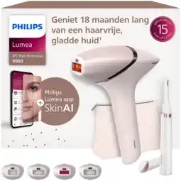 MediaMarkt Philips Lumea Ipl 9900 Series Brp959/00 Met Skinai Ipl-apparaat Roze aanbieding