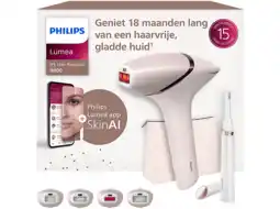 MediaMarkt Philips Lumea Ipl 9900 Series Brp959/00 Met Skinai Ipl-apparaat Roze aanbieding