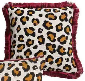 Kwantum Kussen Panter Fringe aanbieding