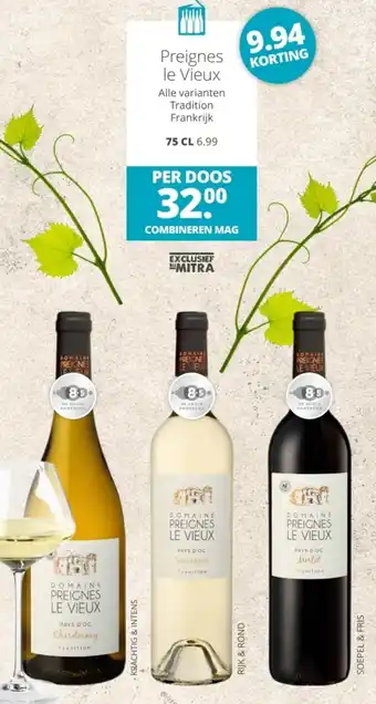 Mitra Preignes le Vieux aanbieding