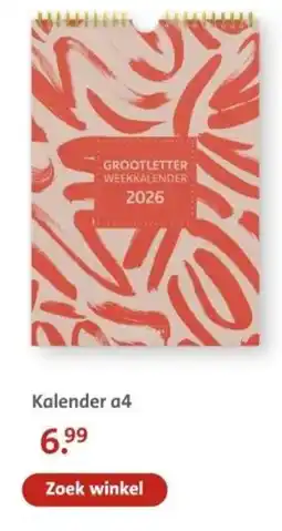 Bruna Kalender a4 aanbieding