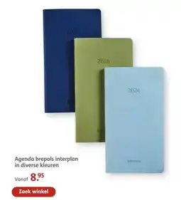 Bruna Agenda brepols interplan in diverse kleuren aanbieding