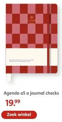 Bruna Agenda a5 a journal checks aanbieding