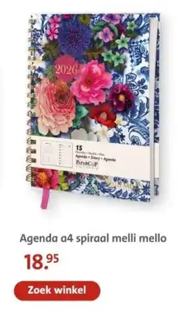 Bruna Agenda a4 spiraal melli mello aanbieding