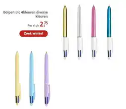 Bruna Balpen Bic 4kleuren diverse kleuren aanbieding
