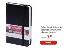 Bruna Schetsboek Talens Art Creation 90x140mm diverse kleuren aanbieding