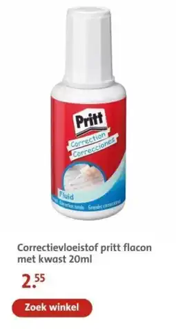 Bruna Correctievloeistof pritt flacon met kwast 20ml aanbieding