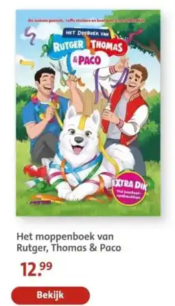 Bruna Het moppenboek van Rutger, Thomas & Paco aanbieding