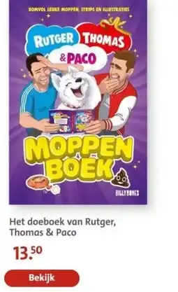 Bruna Het doeboek van Rutger, Thomas & Paco aanbieding