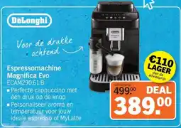 Albert Heijn Espressomachine Magnifica Evo ECAM290.61.B aanbieding