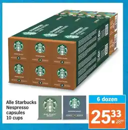 Albert Heijn Alle Starbucks Nespresso capsules aanbieding
