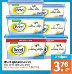 Albert Heijn Becel light palmolievrij aanbieding