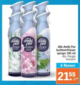 Albert Heijn Alle Ambi Pur luchtverfrisser sprays aanbieding