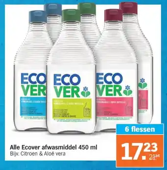 Albert Heijn Alle Ecover afwasmiddel aanbieding