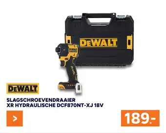 BOUWMAAT Slagschroevendraaier xr hydraulische DCF870NT-XJ 18V aanbieding