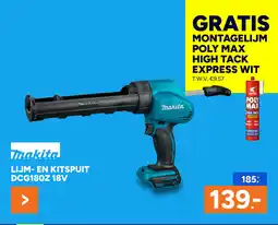 BOUWMAAT Lijm en kitspuit DCG180Z 18V aanbieding