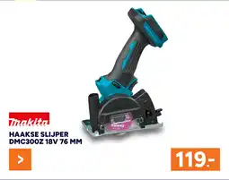 BOUWMAAT Haakse slijper DMC300Z 18V aanbieding