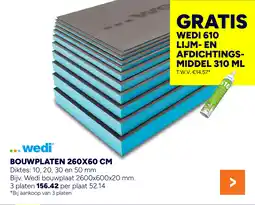 BOUWMAAT Bouwplaten aanbieding