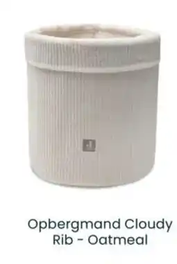 Baby-Dump Opbergmand Cloudy Rib Oatmeal aanbieding