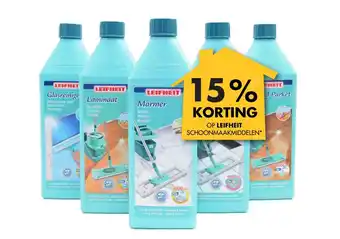 Bouwhof Op leifheit schoonmaakmiddelen aanbieding