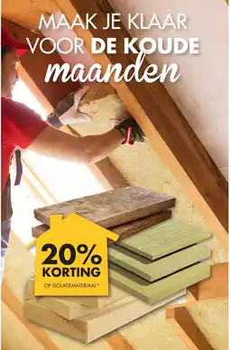 Bouwhof Op isolatiemateriaal aanbieding