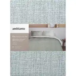 Albert Heijn Ambiante Dekbedovertrek Bax grey green 140x240cm aanbieding